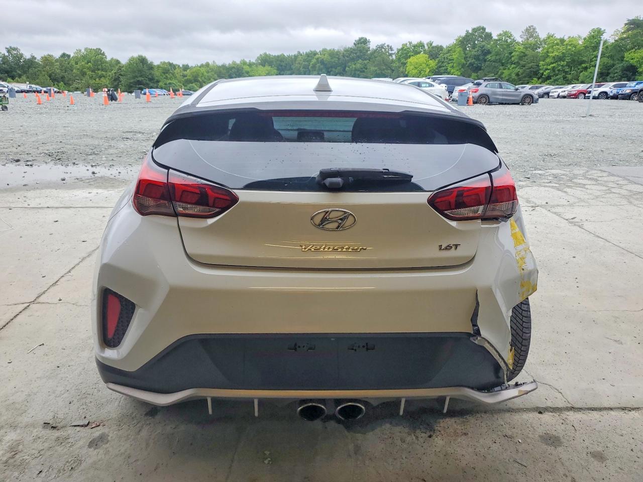 2019 Hyundai Veloster Turbo R-spec White vin: KMHTH6AB2KU020234