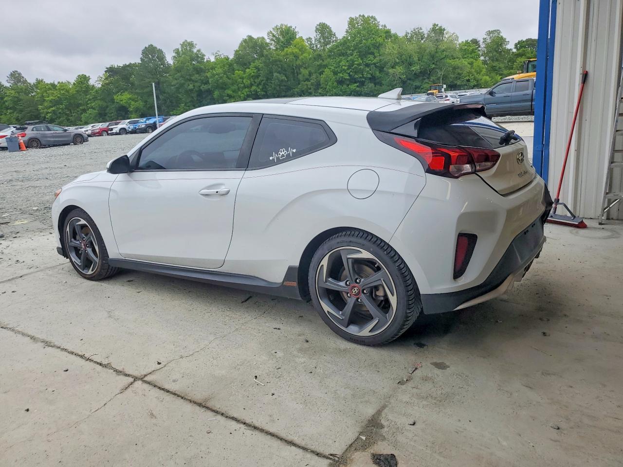 2019 Hyundai Veloster Turbo R-spec White vin: KMHTH6AB2KU020234