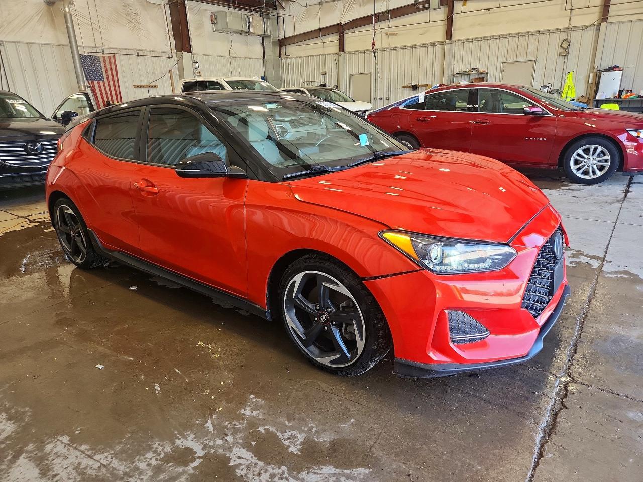 2019 Hyundai Veloster Turbo Ultimate Orange vin: KMHTH6AB6KU014338