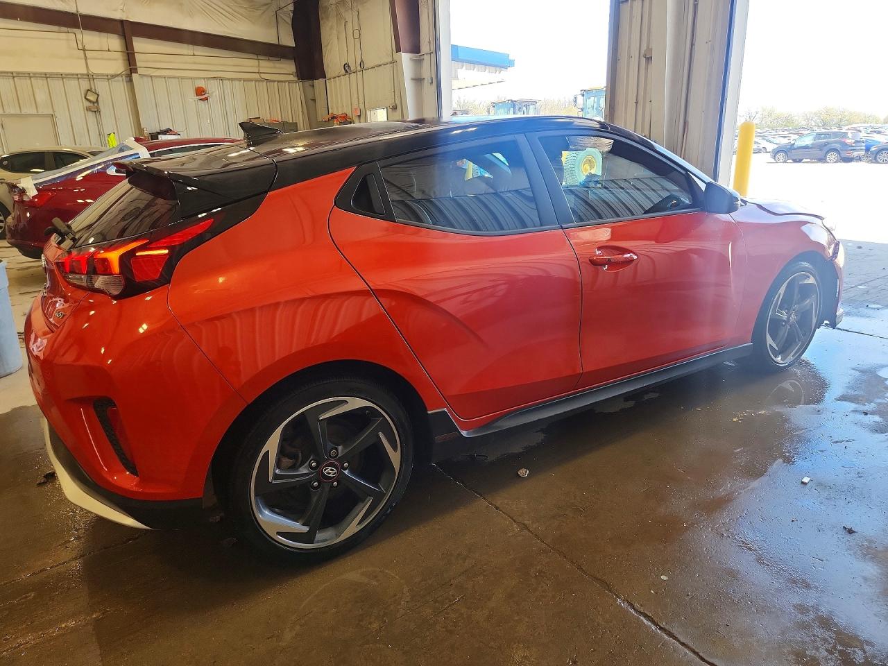 2019 Hyundai Veloster Turbo Ultimate Orange vin: KMHTH6AB6KU014338
