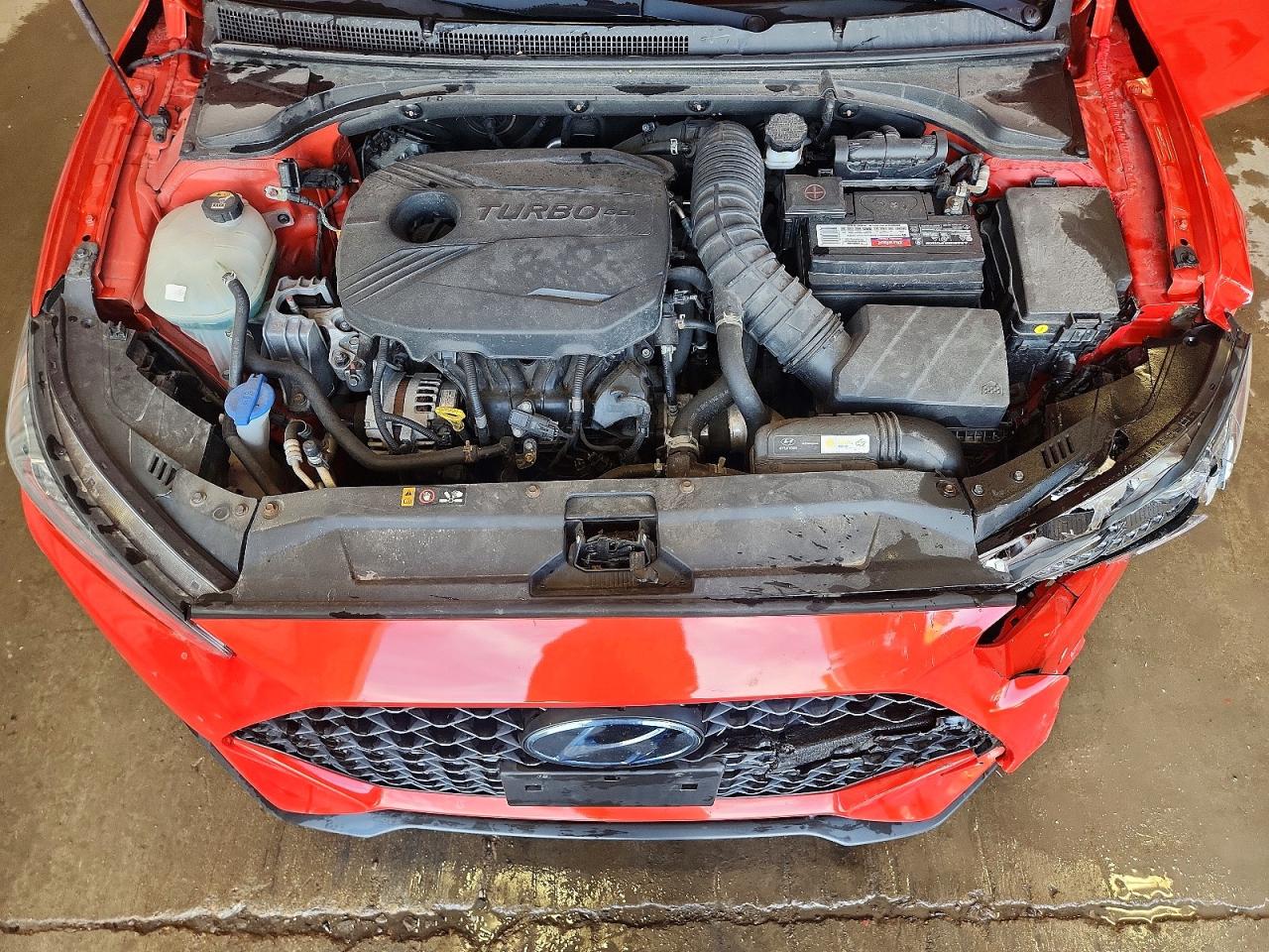 2019 Hyundai Veloster Turbo Ultimate Orange vin: KMHTH6AB6KU014338