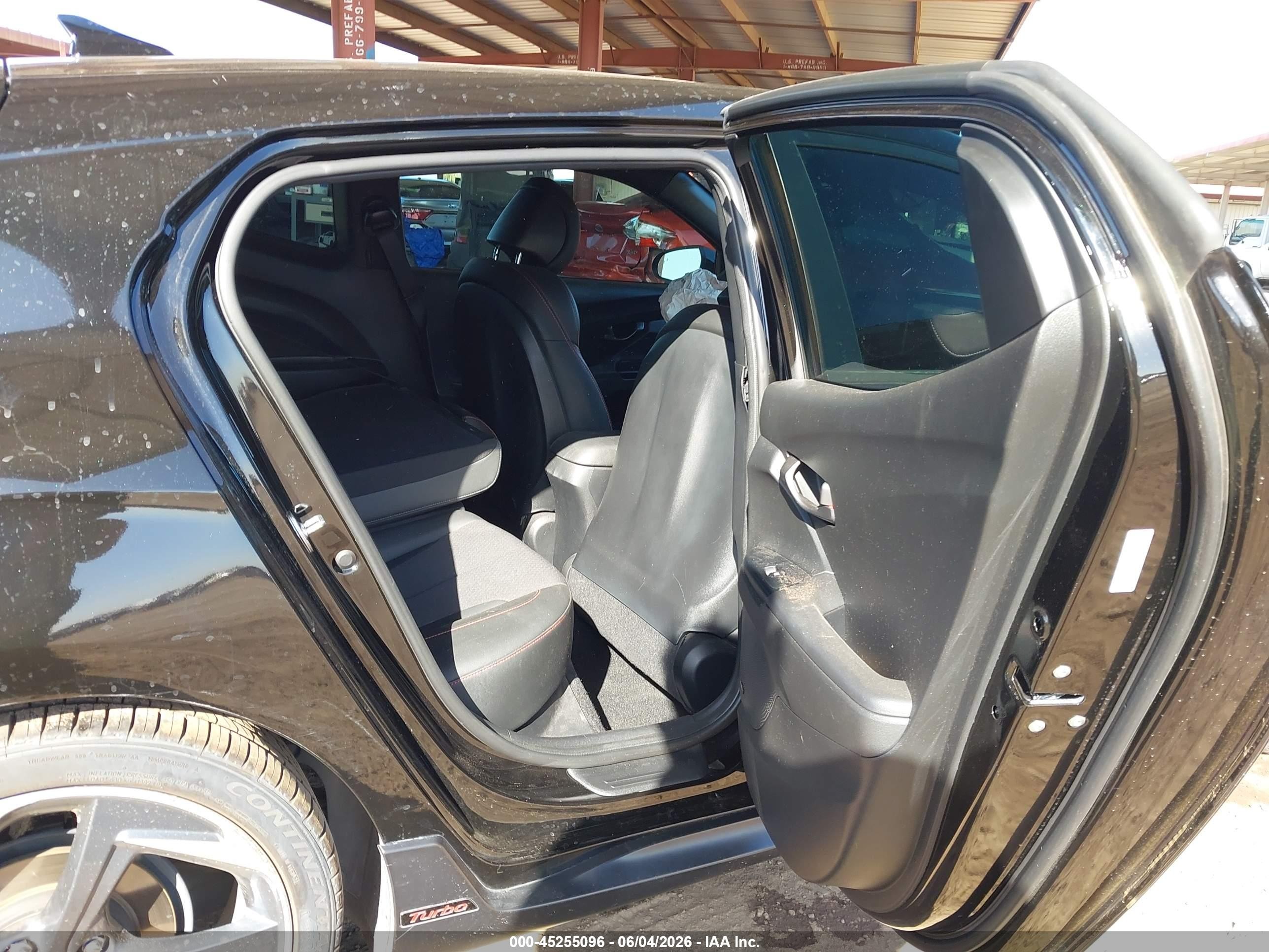 2019 Hyundai Veloster Turbo Black vin: KMHTH6AB6KU020642
