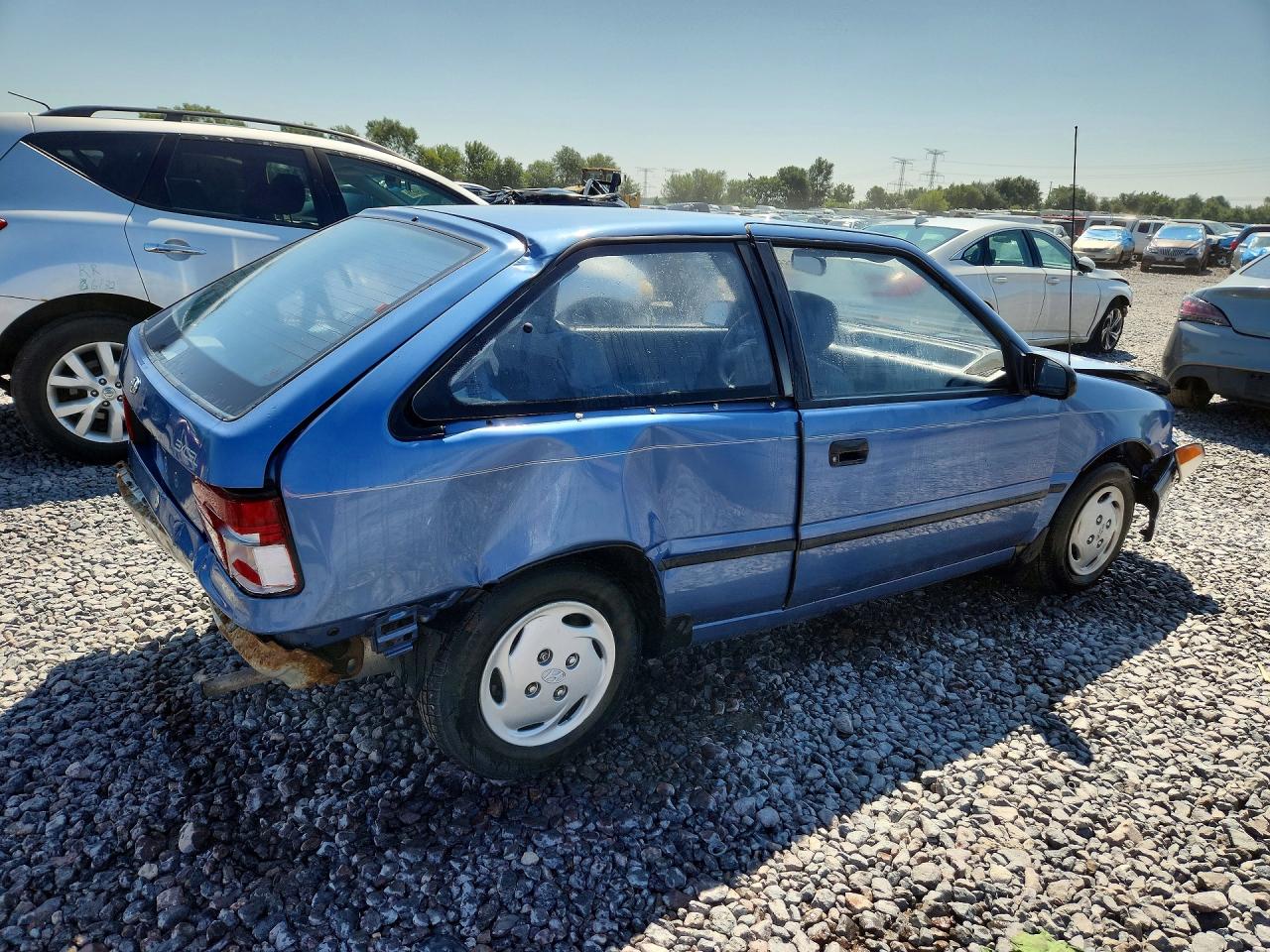 1994 Hyundai Excel Base Blue vin: KMHVD12JXRU335855