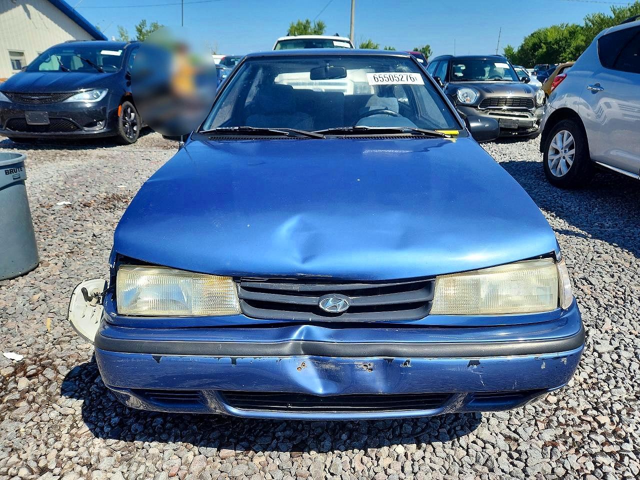 1994 Hyundai Excel Base Blue vin: KMHVD12JXRU335855