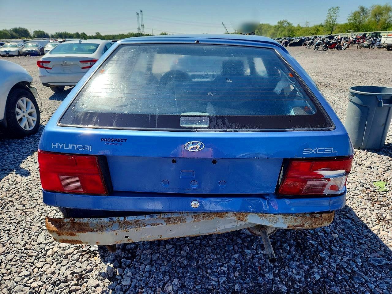 1994 Hyundai Excel Base Blue vin: KMHVD12JXRU335855