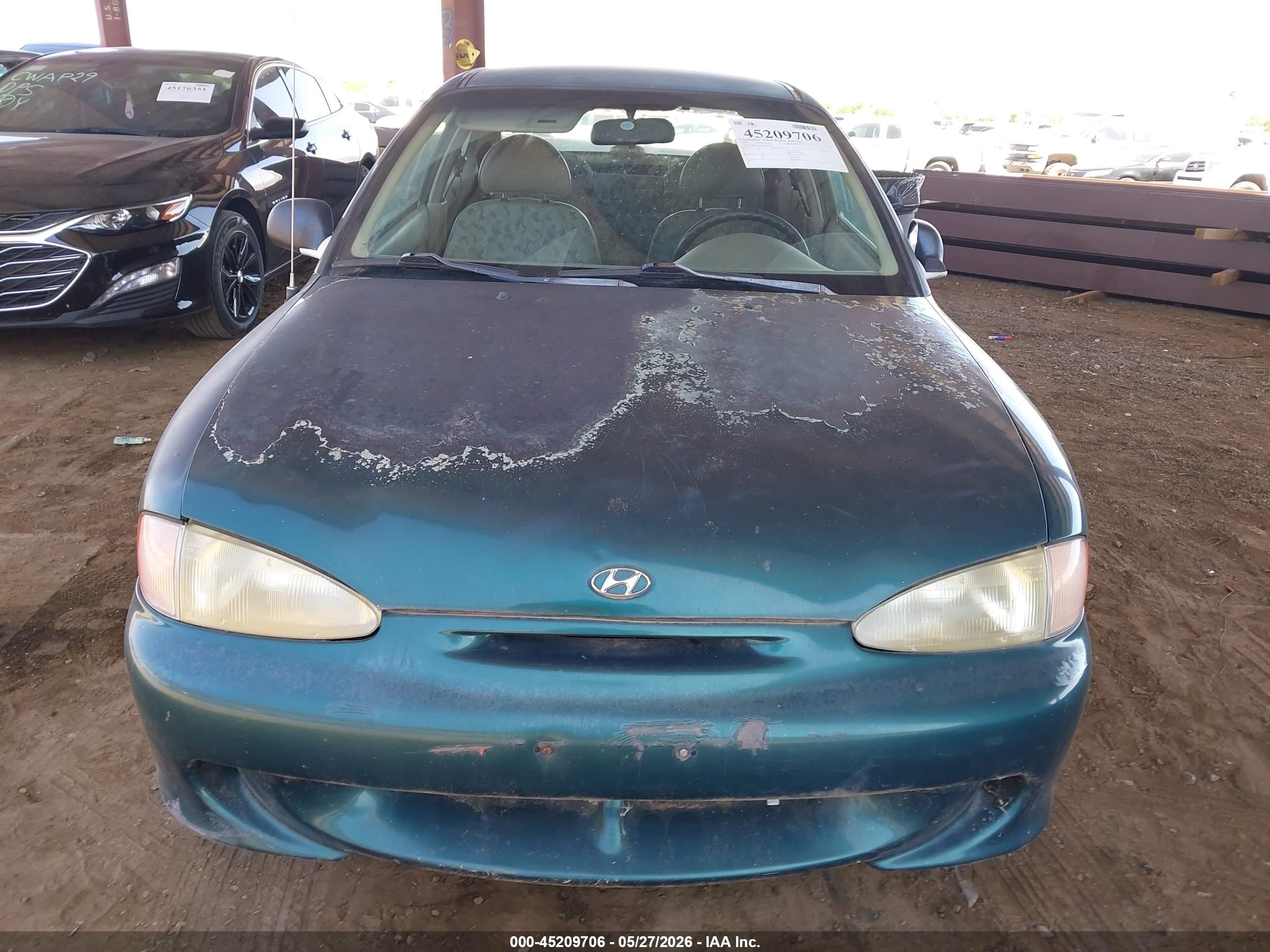 1995 Hyundai Accent L Green vin: KMHVD14N5SU045304