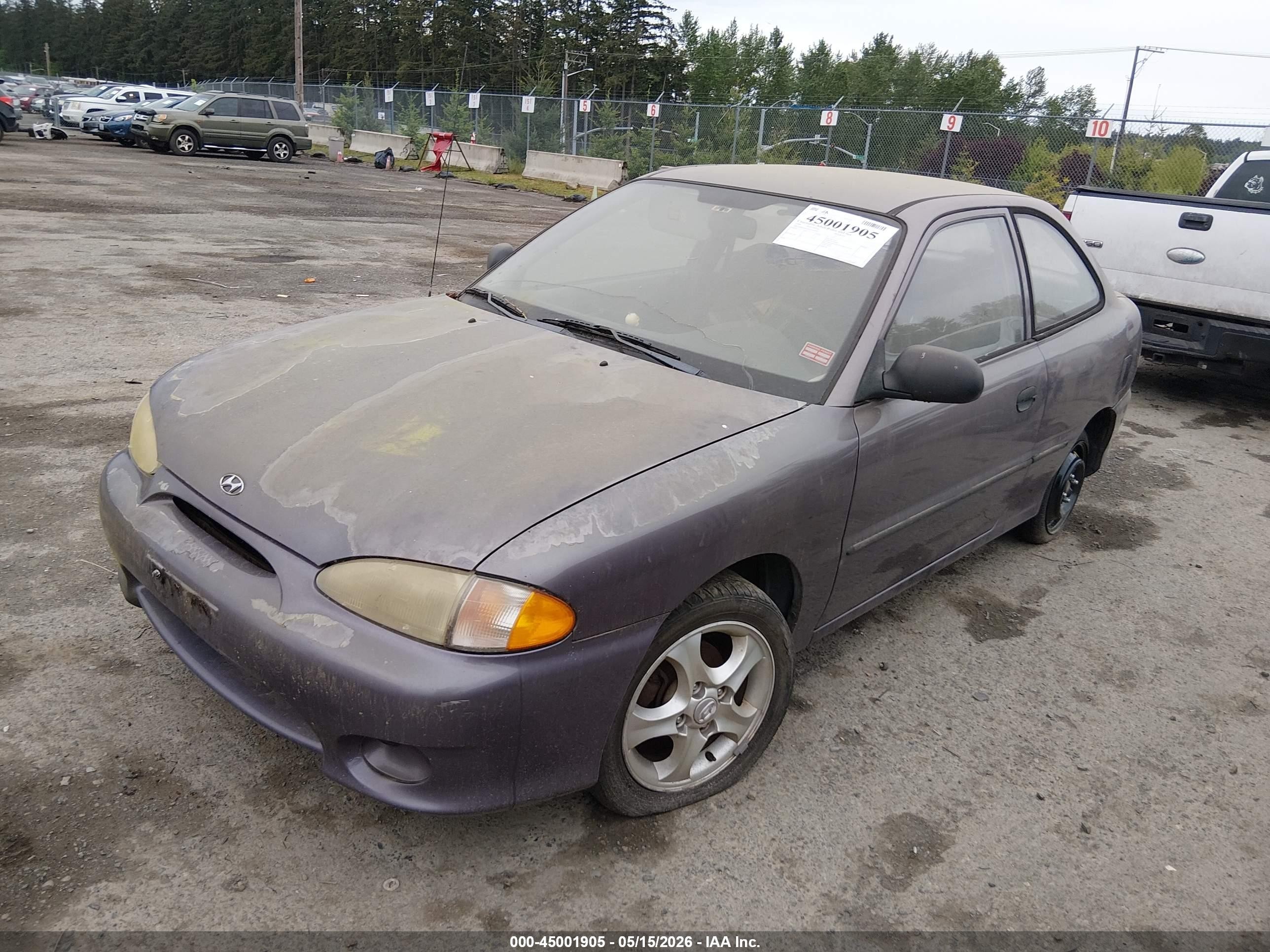 1999 Hyundai Accent L Purple vin: KMHVD14N8XU438415