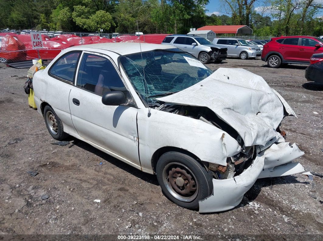 1997 Hyundai Accent L White vin: KMHVD14NXVU241663