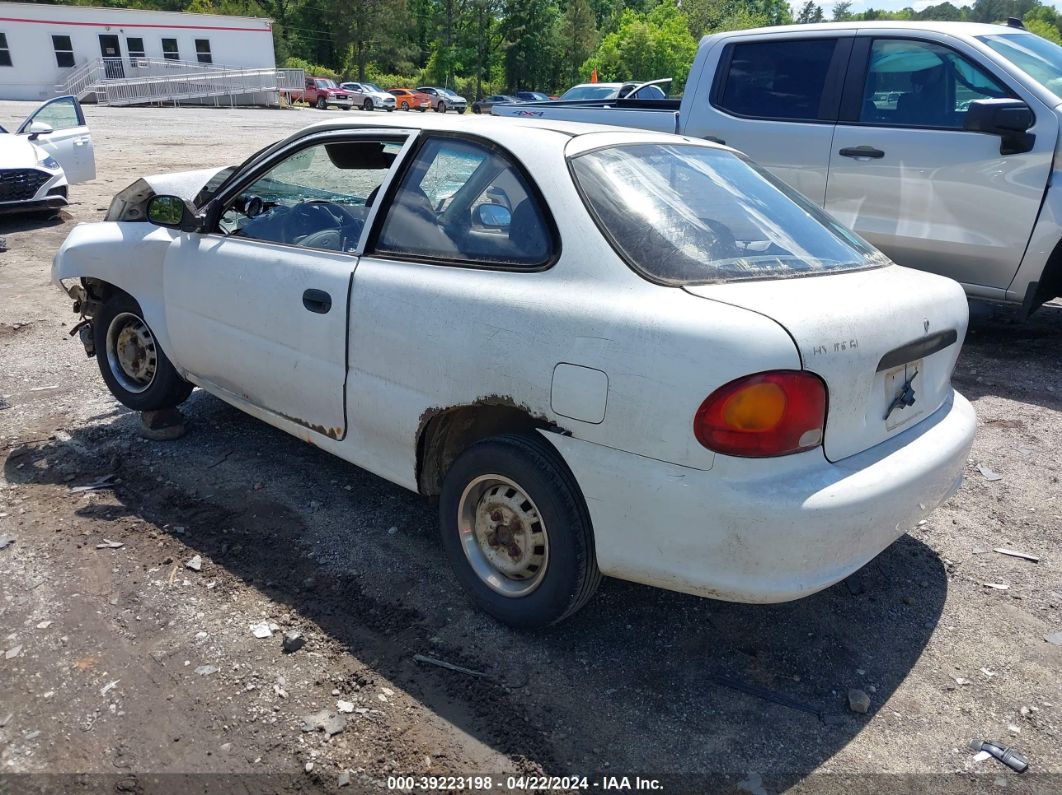 1997 Hyundai Accent L White vin: KMHVD14NXVU241663