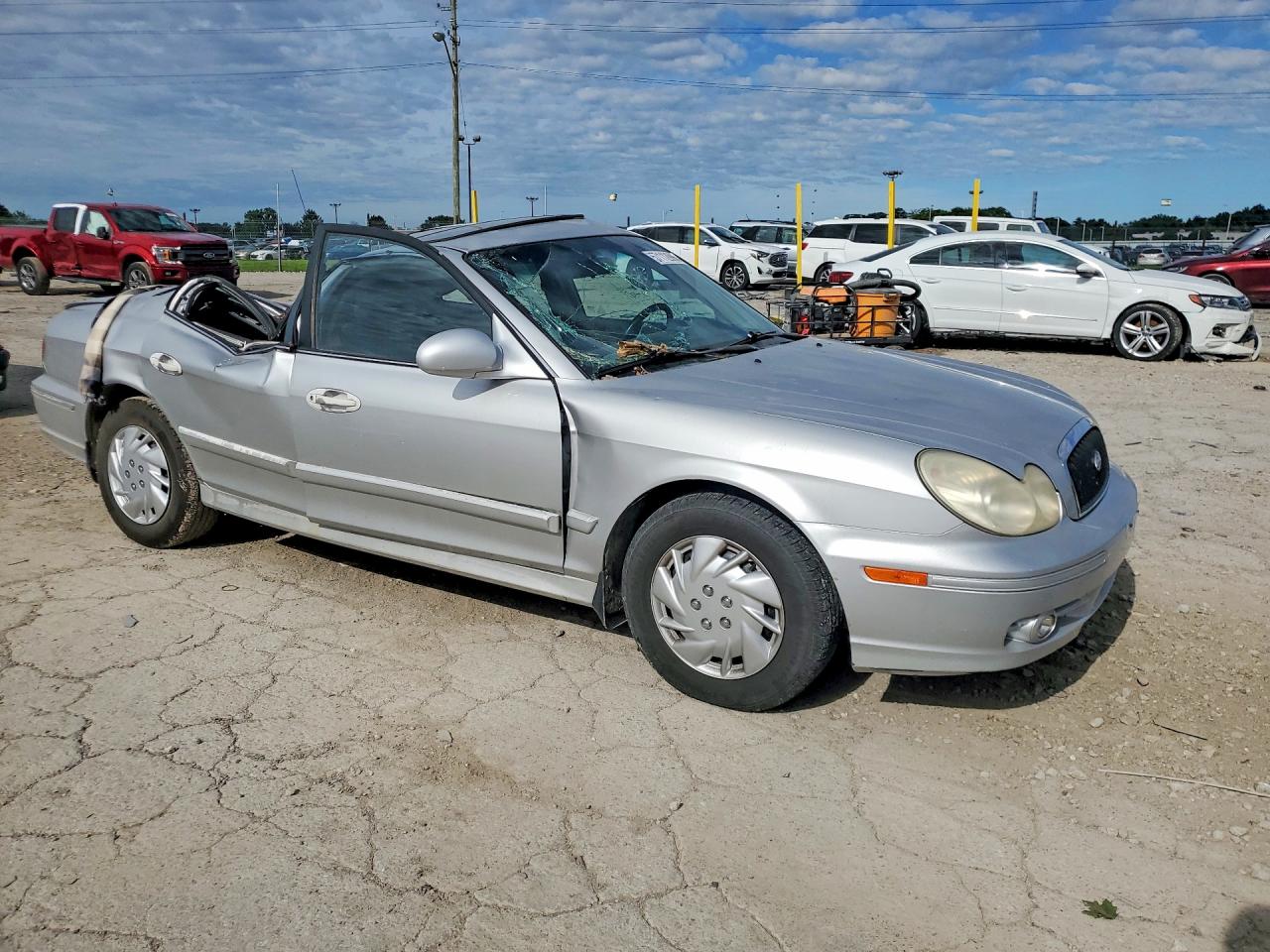2004 Hyundai Sonata Gl Серебряный vin: KMHWF25H04A060763