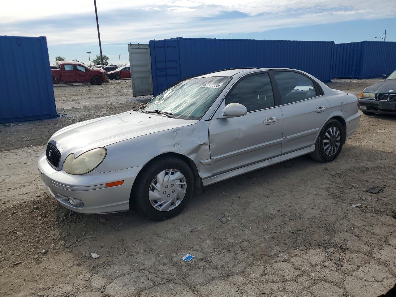 2004 Hyundai Sonata Gl Silver vin: KMHWF25H04A060763