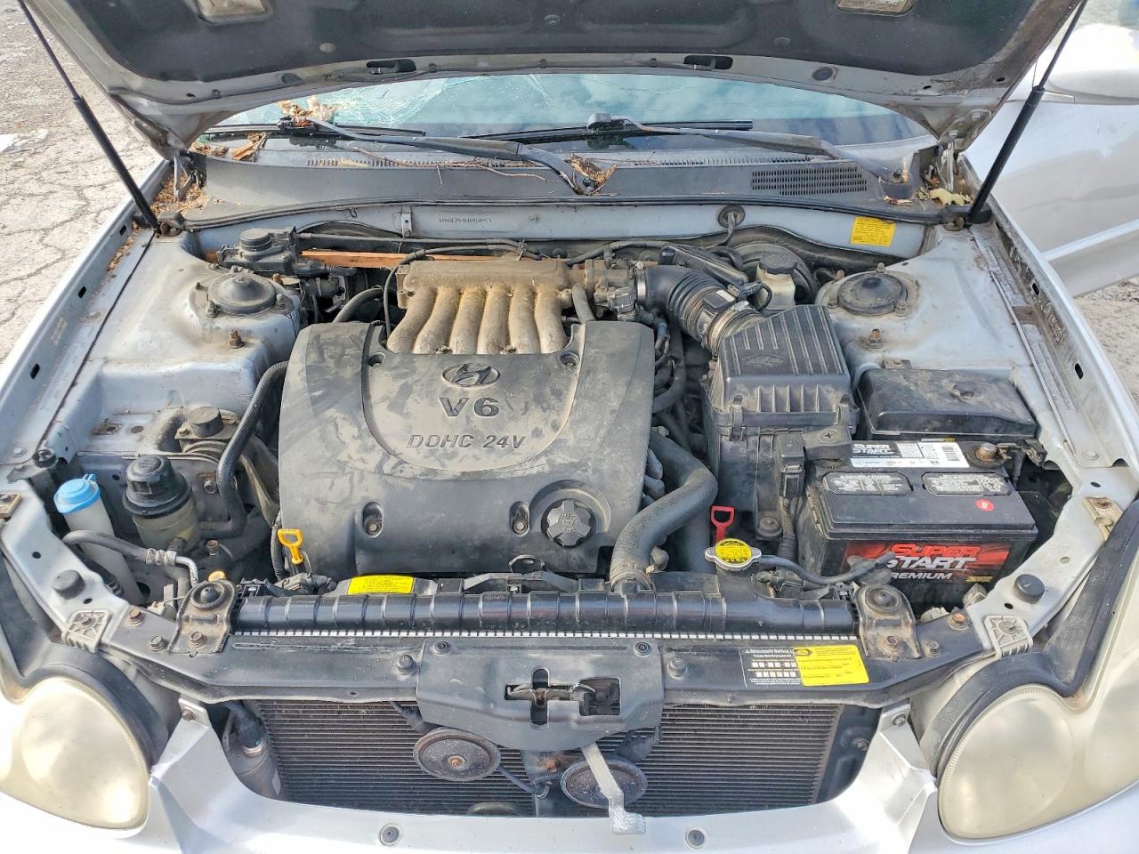 2004 Hyundai Sonata Gl Серебряный vin: KMHWF25H04A060763