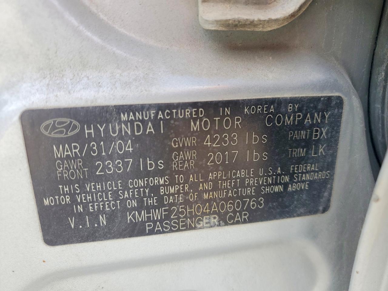 2004 Hyundai Sonata Gl Серебряный vin: KMHWF25H04A060763
