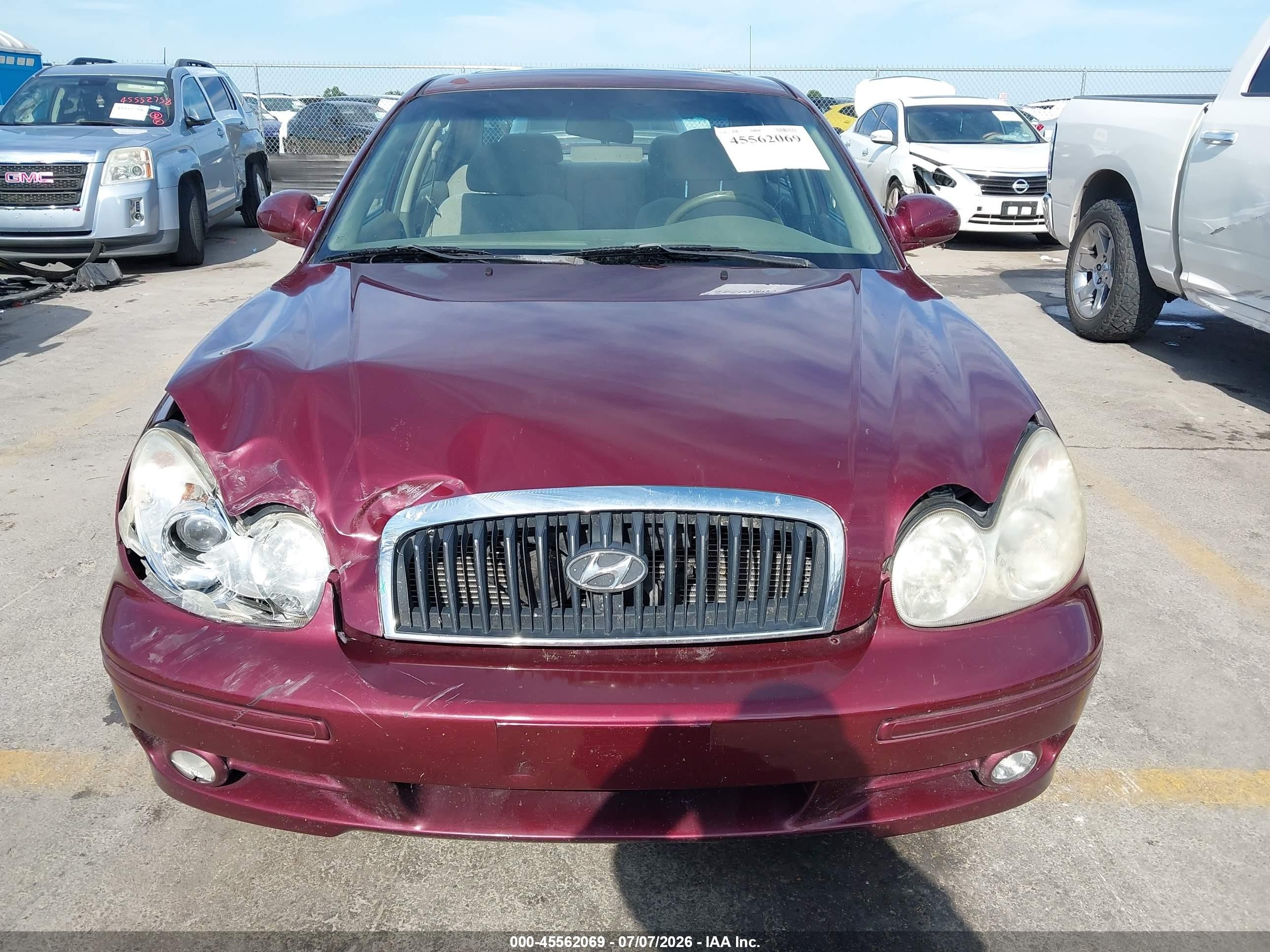 2005 Hyundai Sonata Gl V6 Burgundy vin: KMHWF25H05A137441