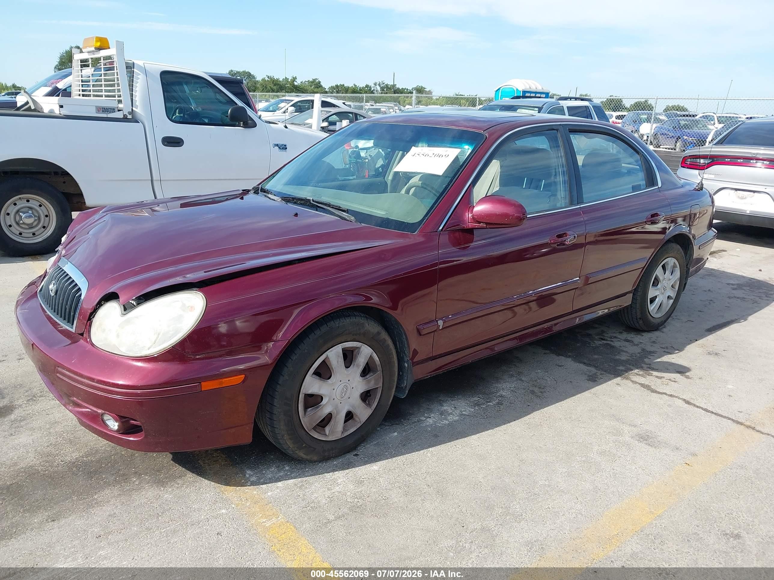 2005 Hyundai Sonata Gl V6 Burgundy vin: KMHWF25H05A137441