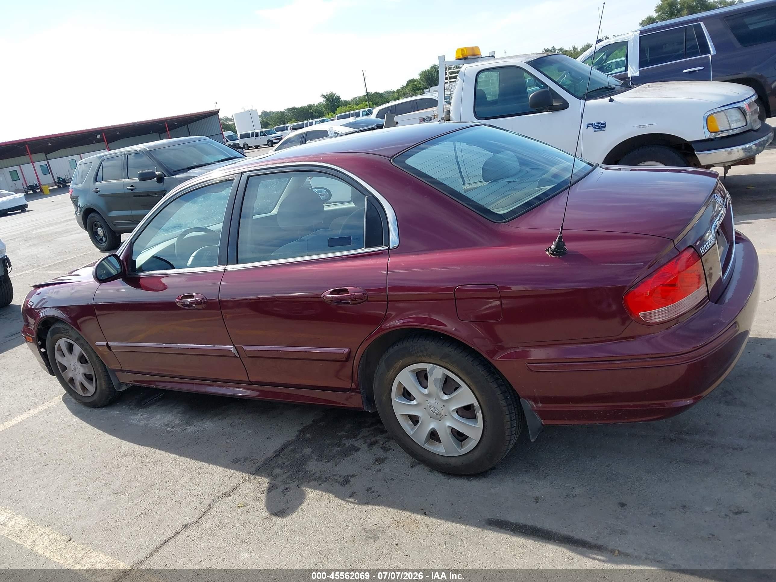2005 Hyundai Sonata Gl V6 Burgundy vin: KMHWF25H05A137441
