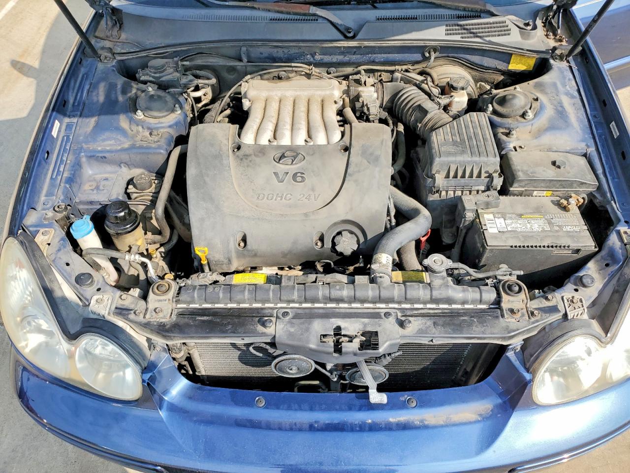 2005 Hyundai Sonata Gl Blue vin: KMHWF25H05A160928
