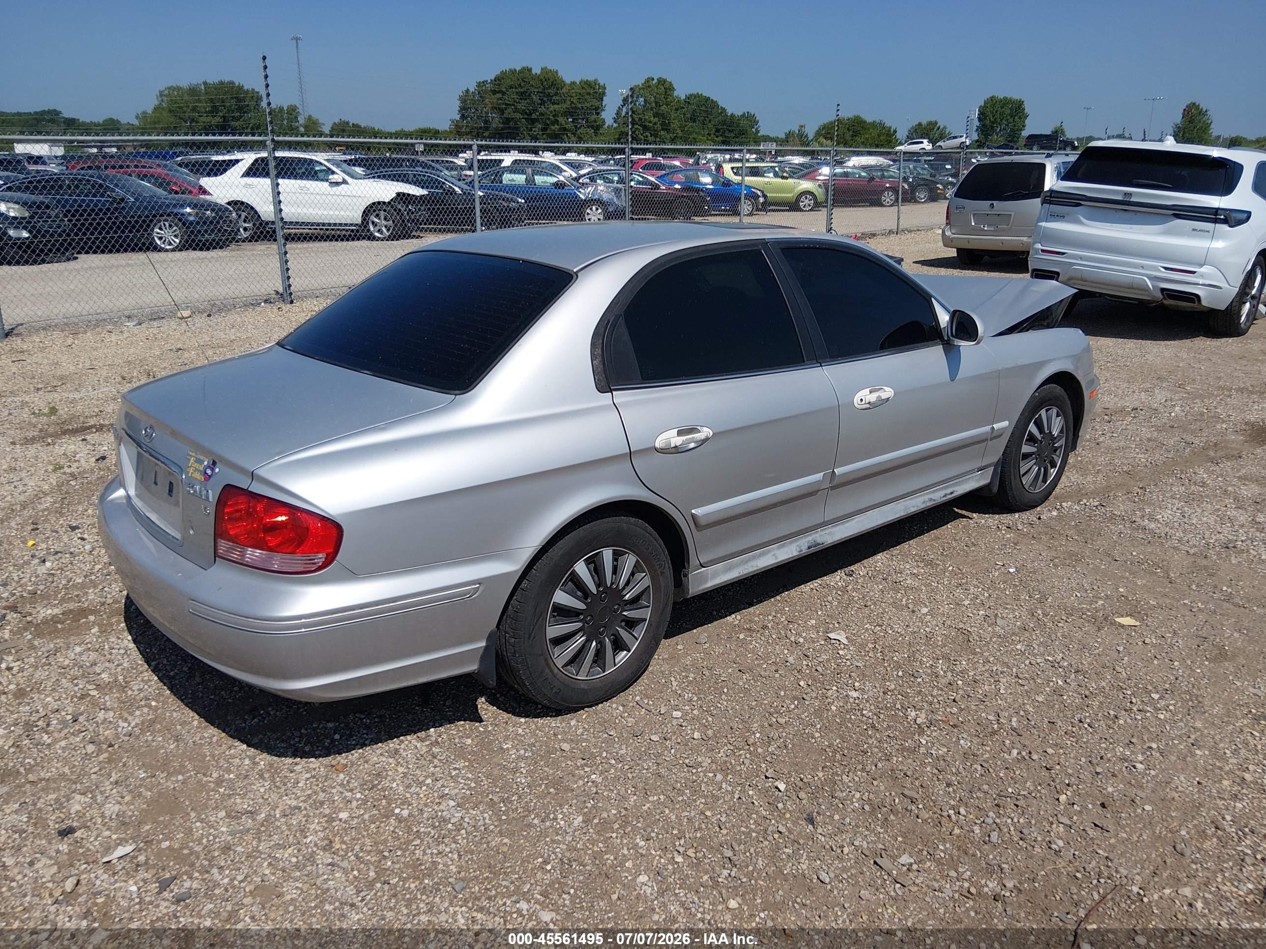 2005 Hyundai Sonata Gl V6 Silver vin: KMHWF25H05A166308