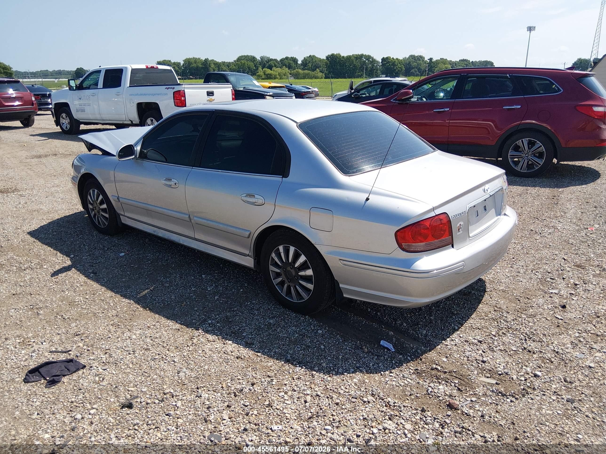 2005 Hyundai Sonata Gl V6 Silver vin: KMHWF25H05A166308