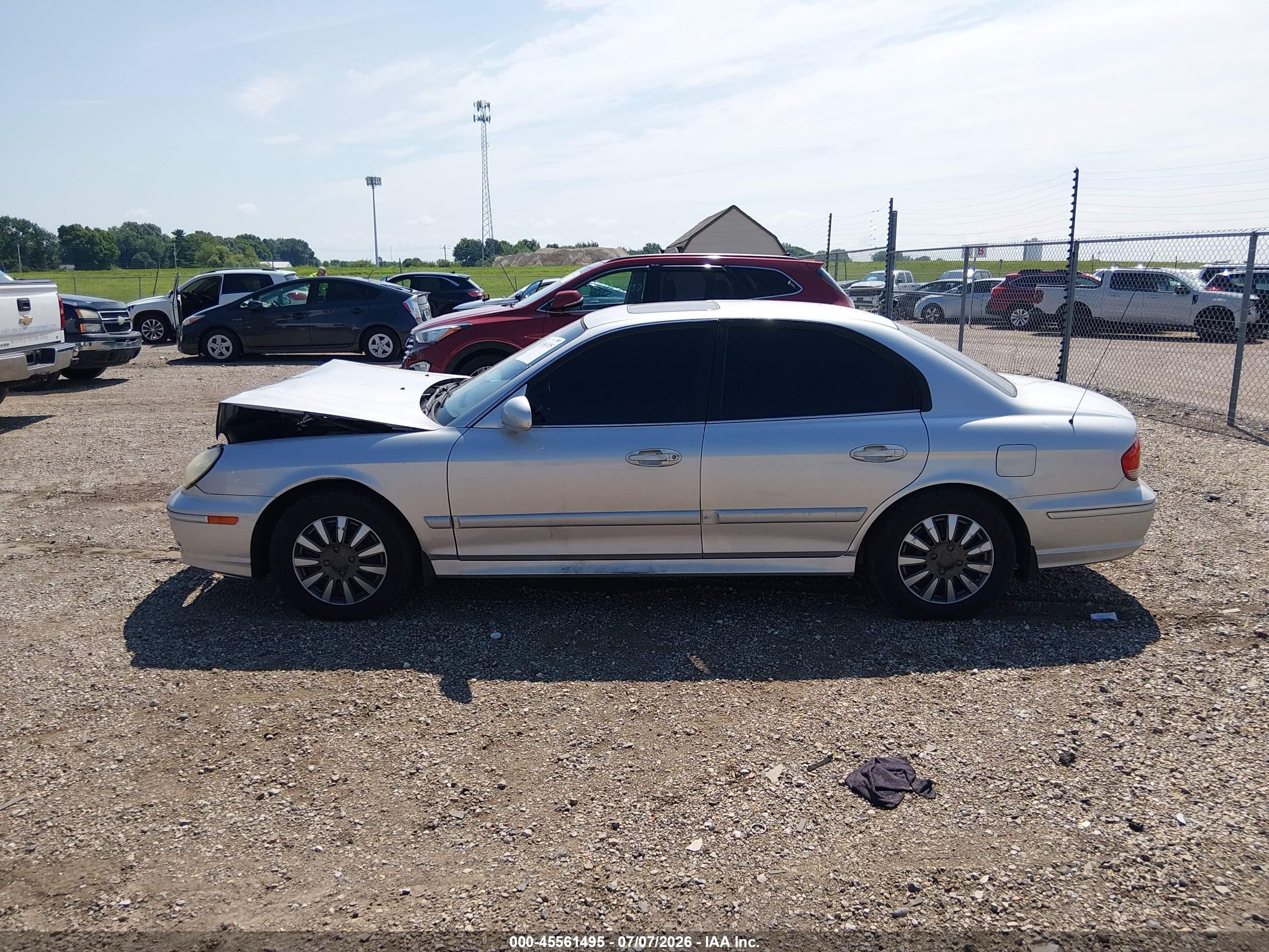 2005 Hyundai Sonata Gl V6 Silver vin: KMHWF25H05A166308