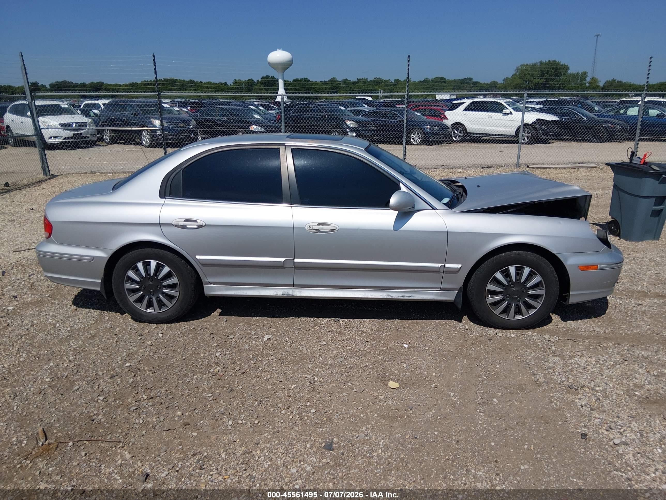 2005 Hyundai Sonata Gl V6 Silver vin: KMHWF25H05A166308