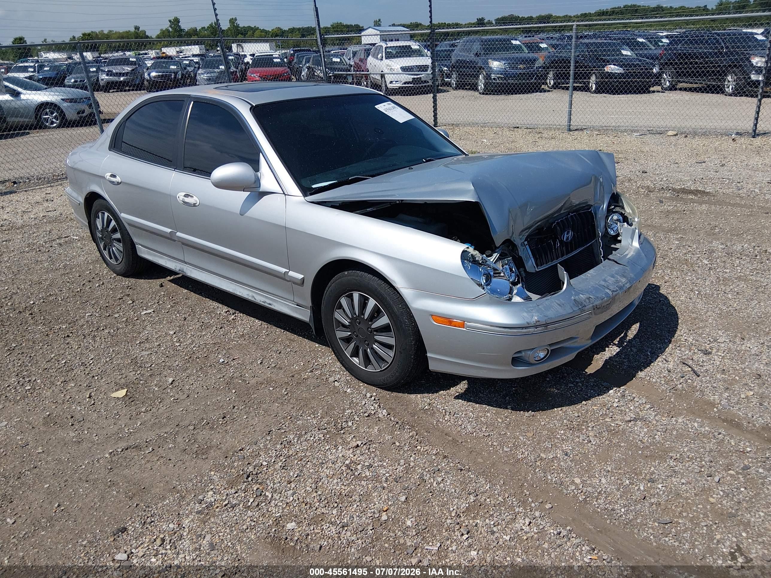 2005 Hyundai Sonata Gl V6 Silver vin: KMHWF25H05A166308