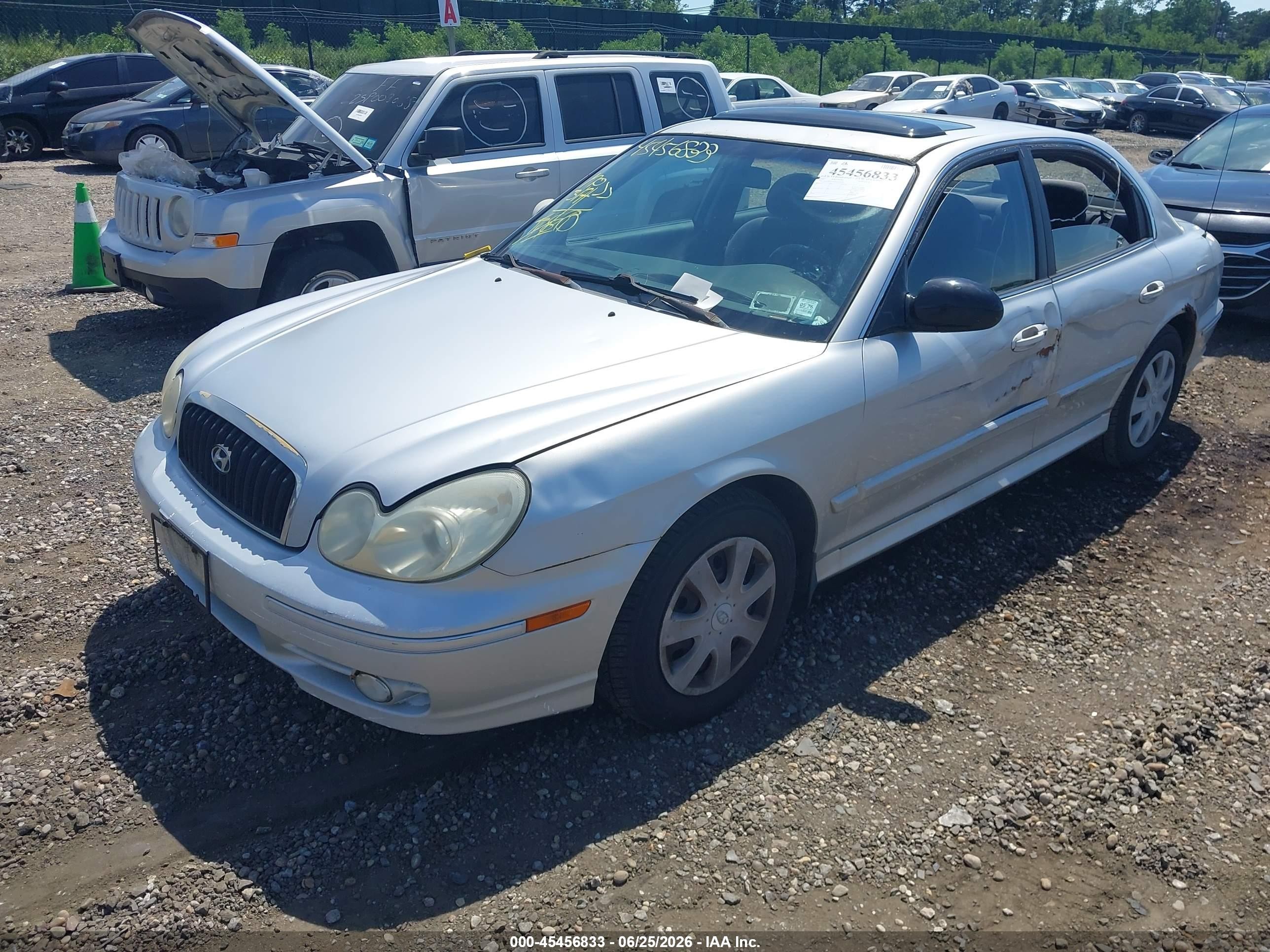 2002 Hyundai Sonata Gls Silver vin: KMHWF25H12A616639