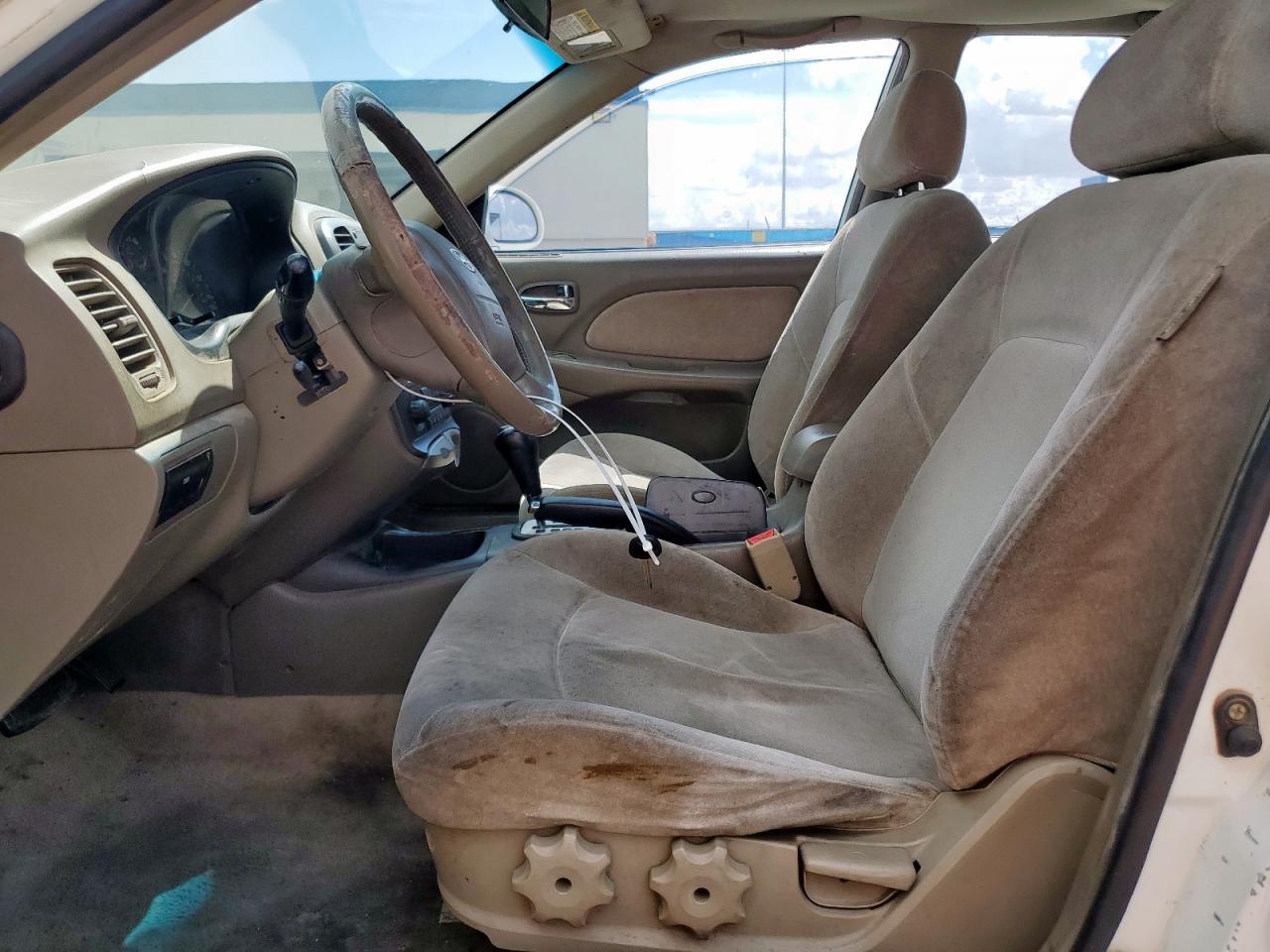 2005 Hyundai Sonata Gl White vin: KMHWF25H15A165586