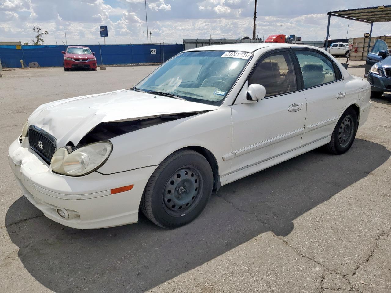 2005 Hyundai Sonata Gl White vin: KMHWF25H15A165586