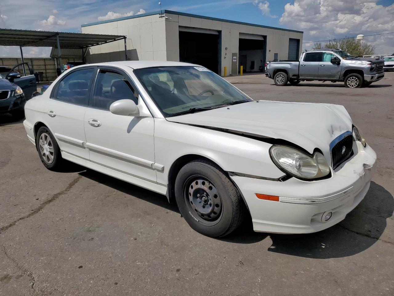 2005 Hyundai Sonata Gl White vin: KMHWF25H15A165586