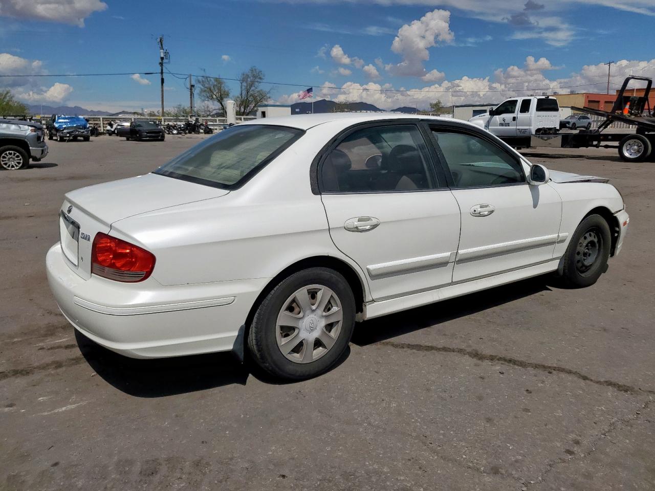 2005 Hyundai Sonata Gl White vin: KMHWF25H15A165586