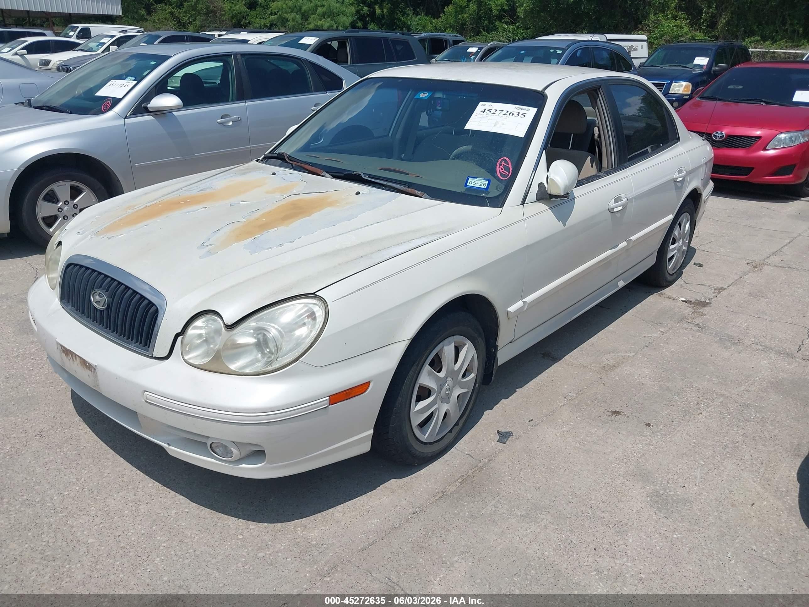 2002 Hyundai Sonata Gls White vin: KMHWF25H32A616979