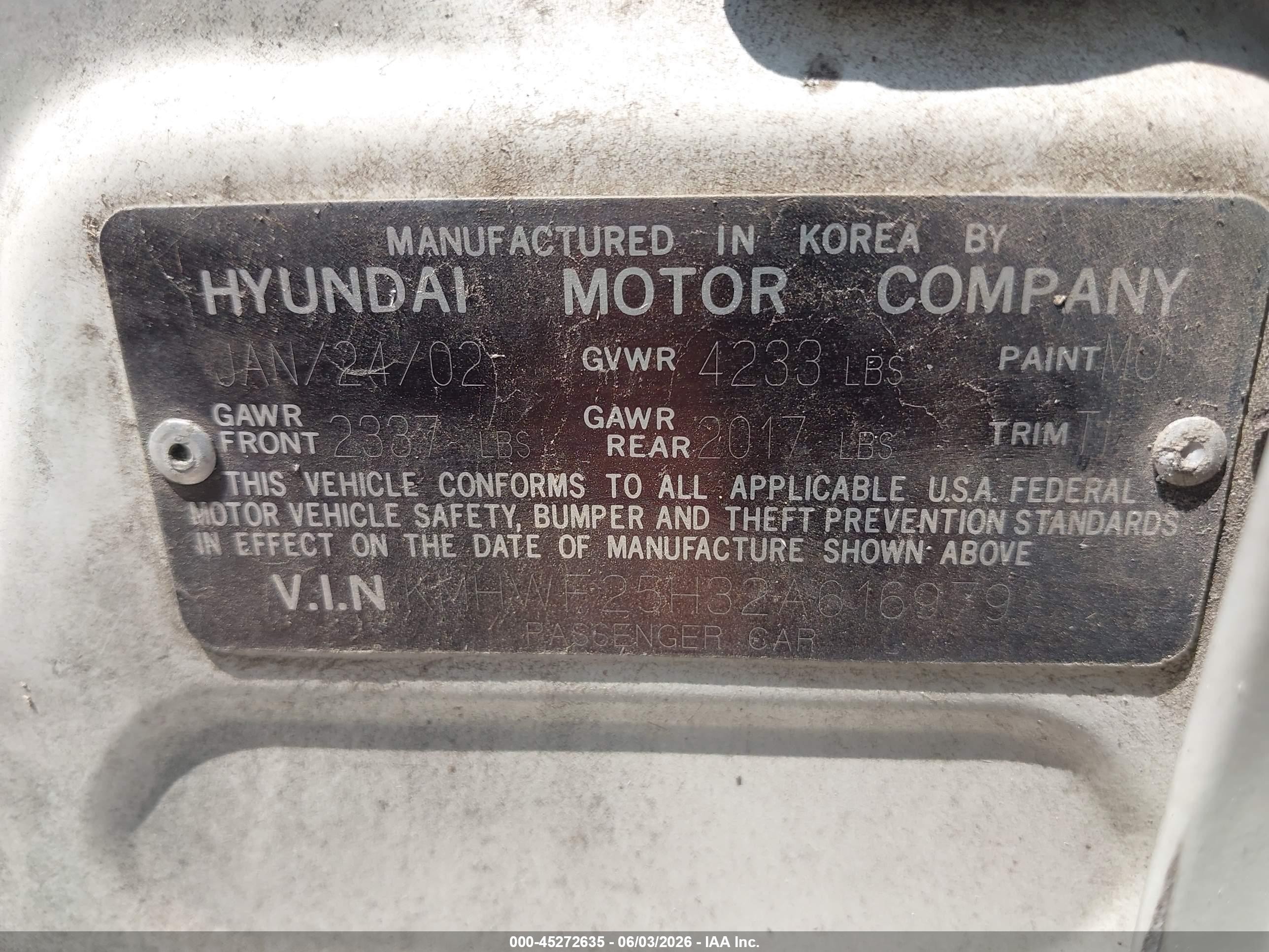 2002 Hyundai Sonata Gls White vin: KMHWF25H32A616979