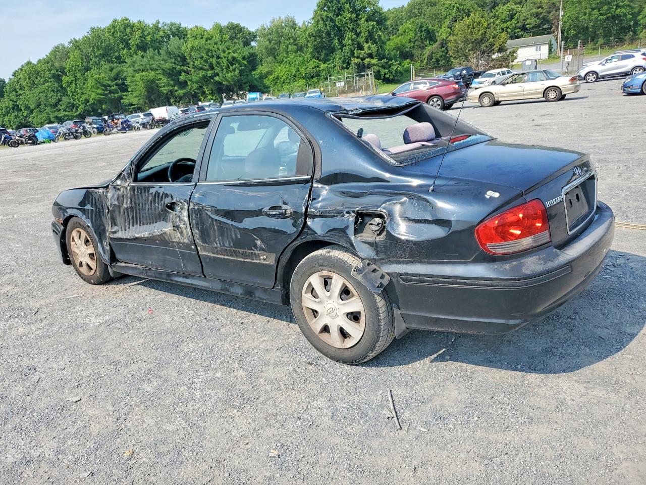 2003 Hyundai Sonata Gl Black vin: KMHWF25H33A736153