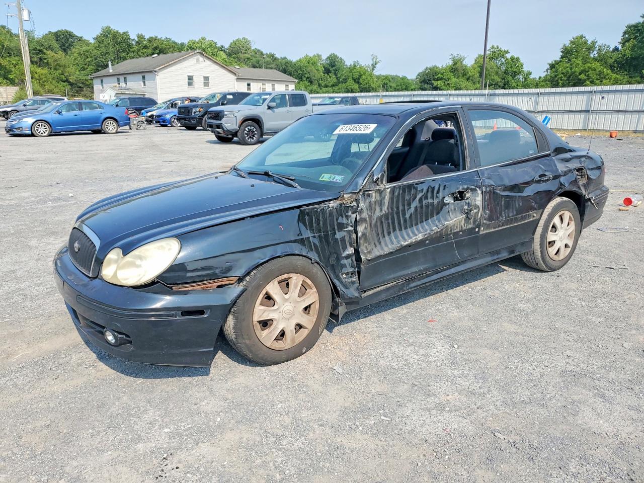 2003 Hyundai Sonata Gl Black vin: KMHWF25H33A736153
