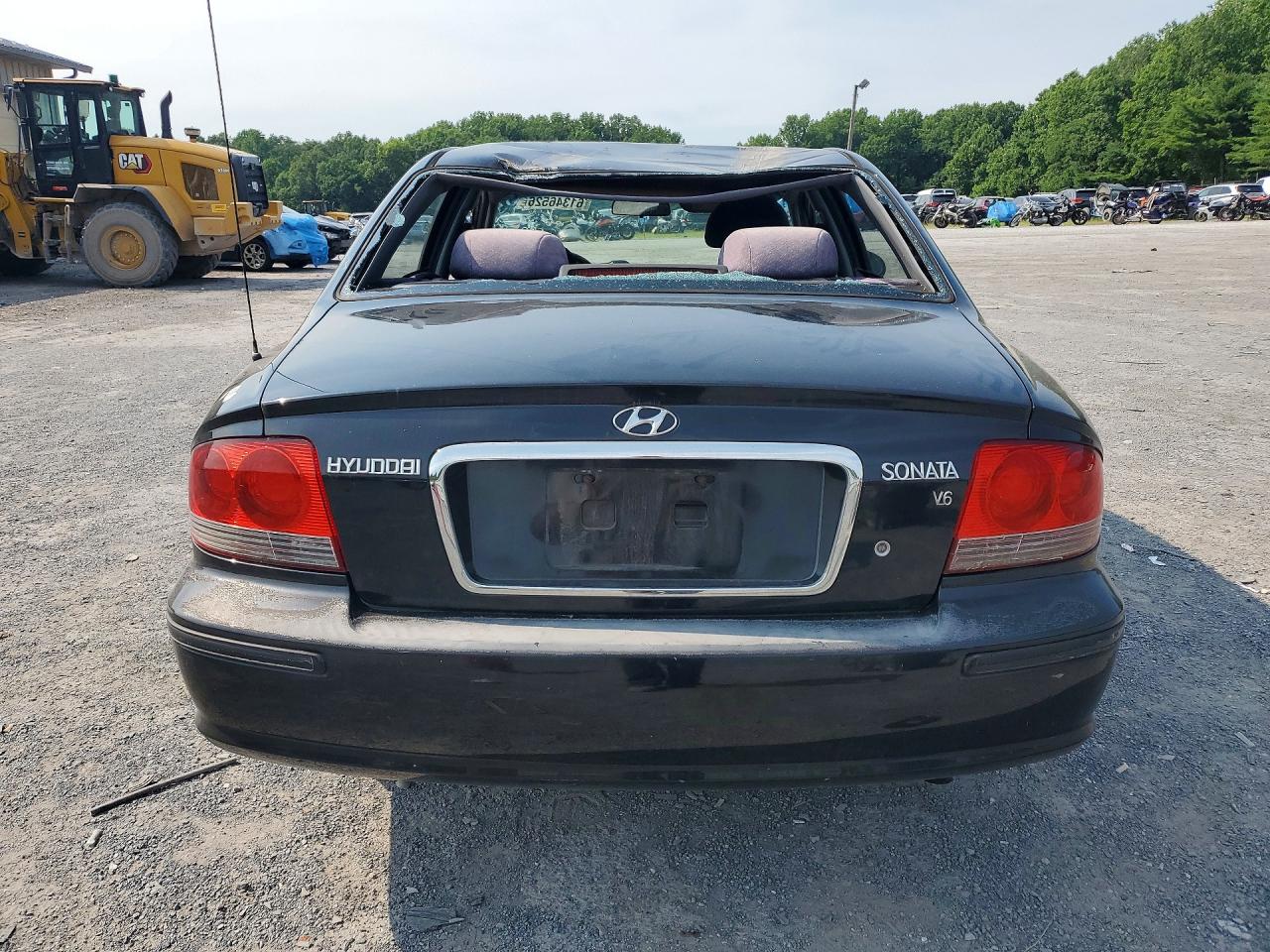 2003 Hyundai Sonata Gl Black vin: KMHWF25H33A736153