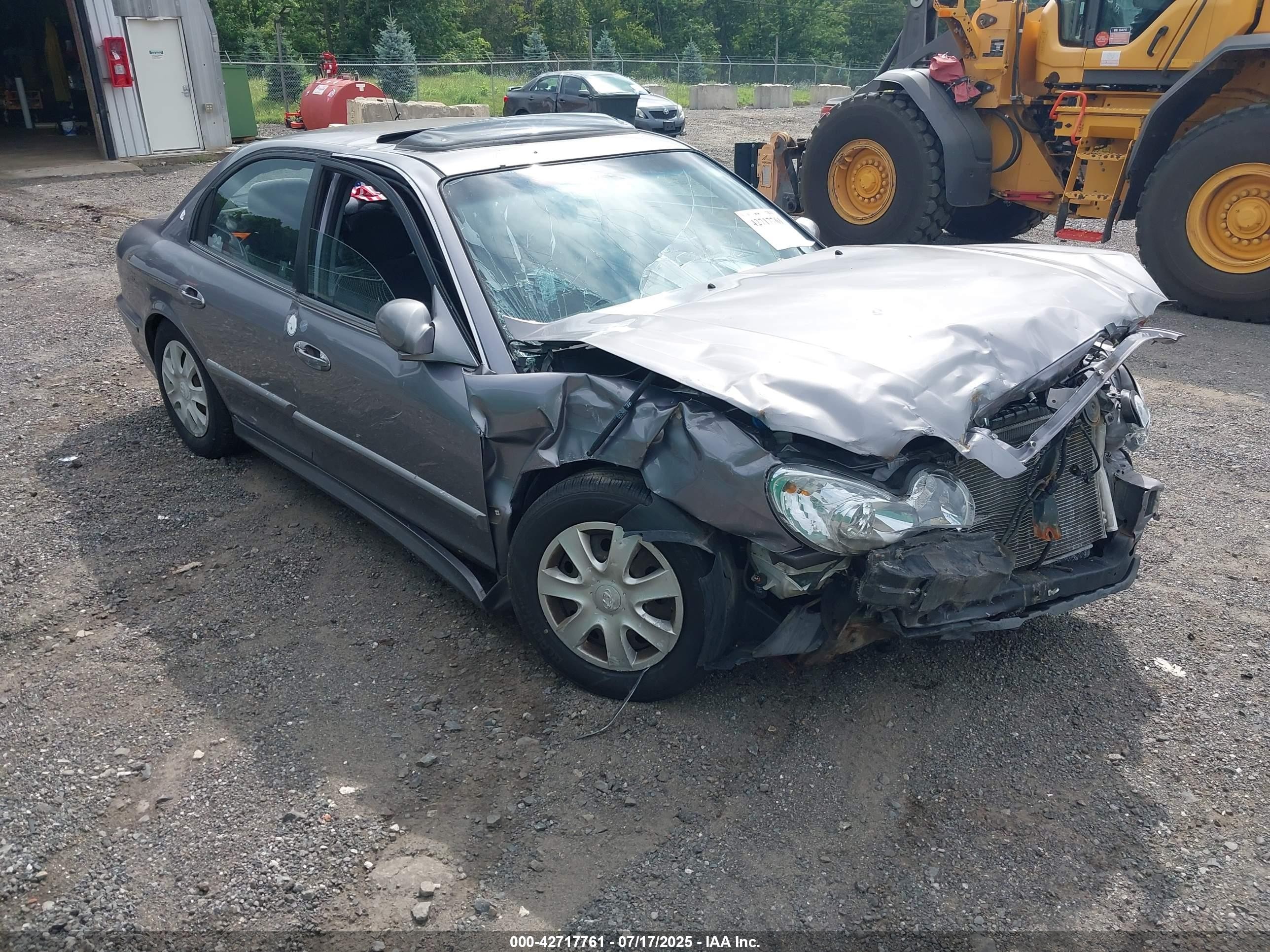 2005 Hyundai Sonata Gl V6 Gray vin: KMHWF25H35A197360