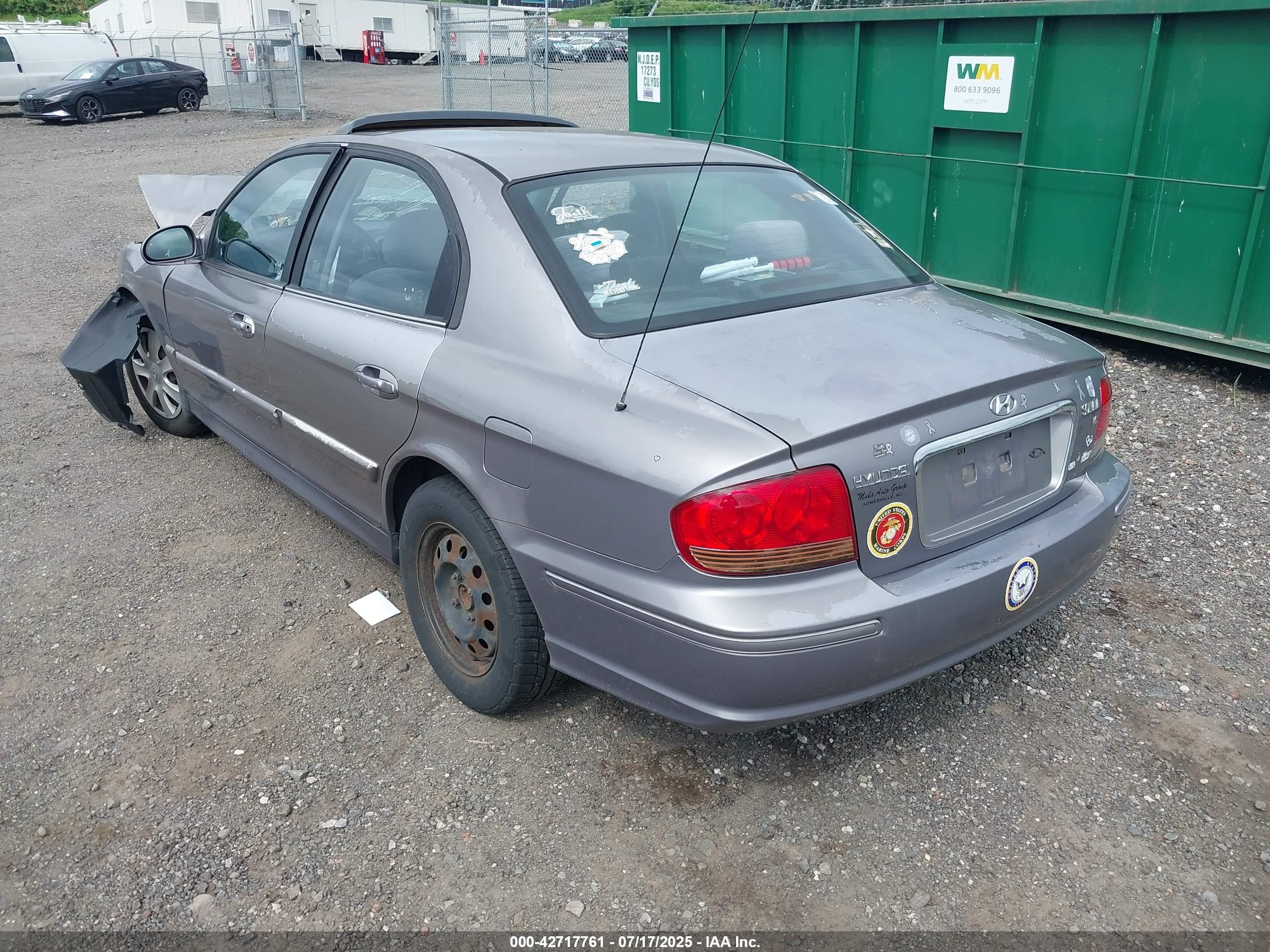 2005 Hyundai Sonata Gl V6 Gray vin: KMHWF25H35A197360