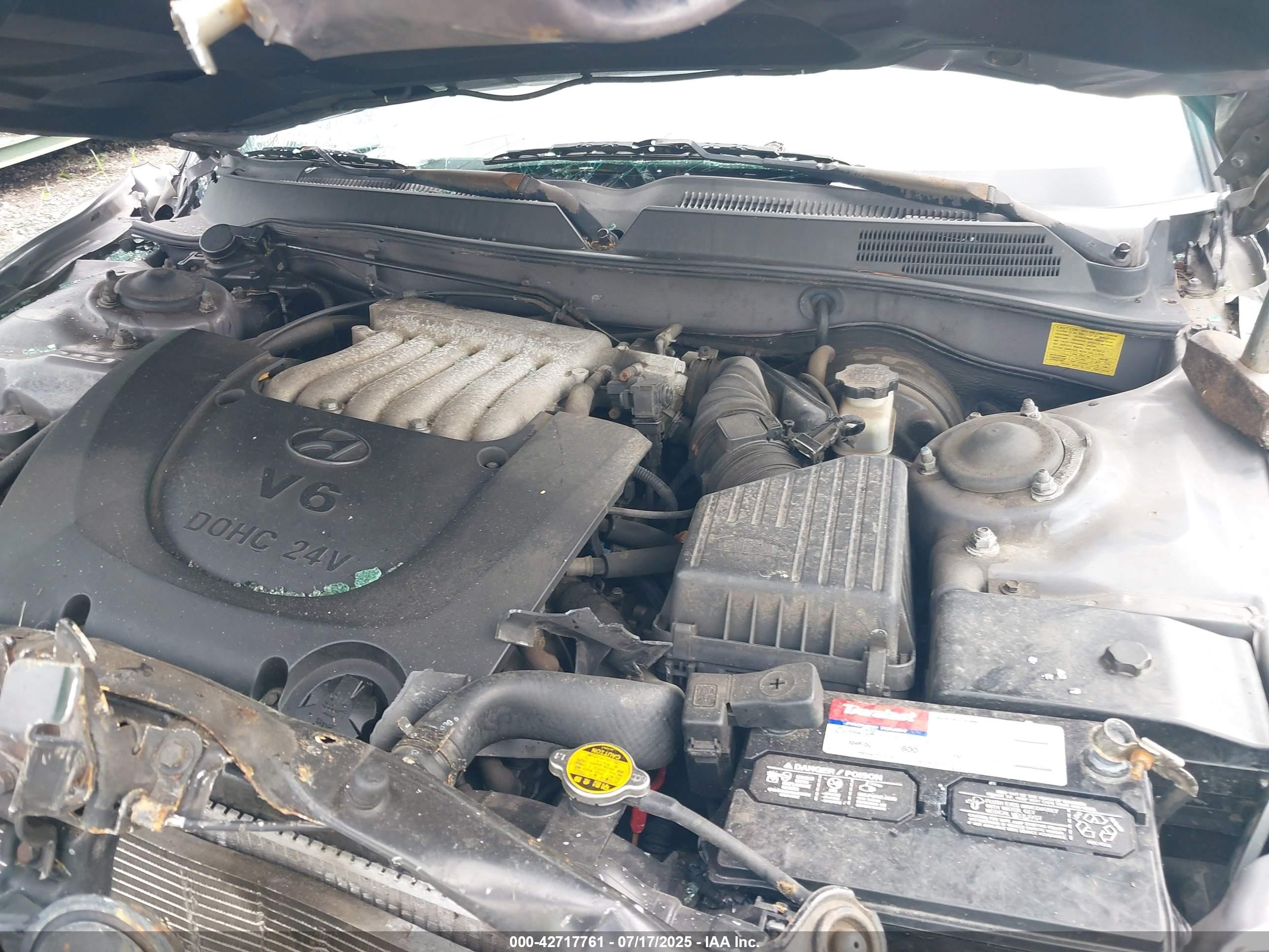 2005 Hyundai Sonata Gl V6 Gray vin: KMHWF25H35A197360