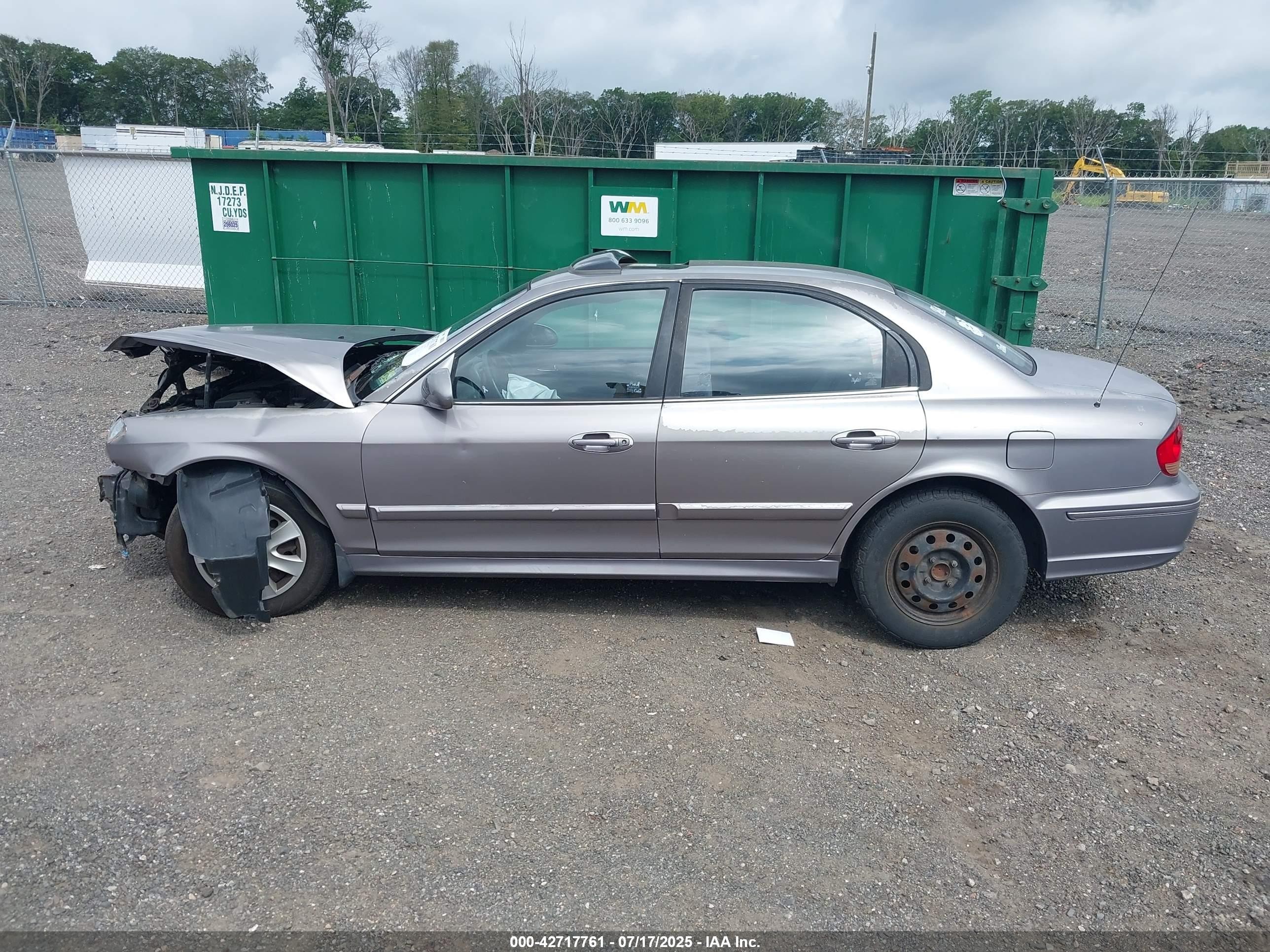 2005 Hyundai Sonata Gl V6 Gray vin: KMHWF25H35A197360