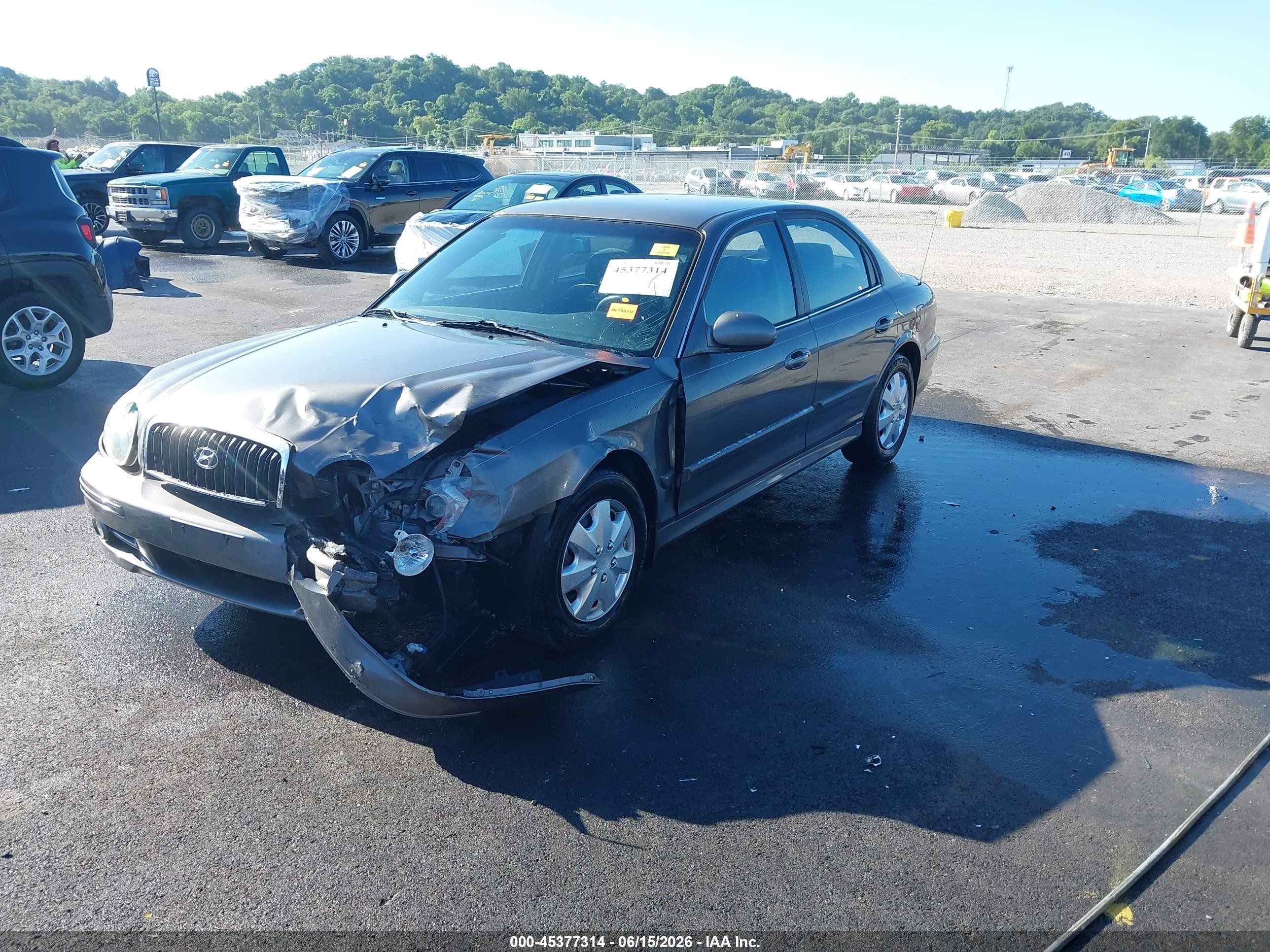 2002 Hyundai Sonata Gls Gray vin: KMHWF25H52A659994