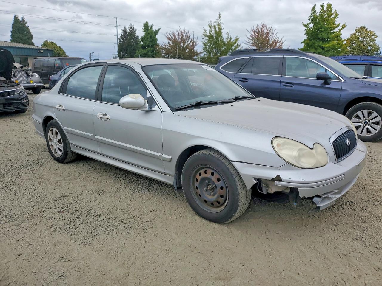 2005 Hyundai Sonata Gl Серый vin: KMHWF25H55A194525