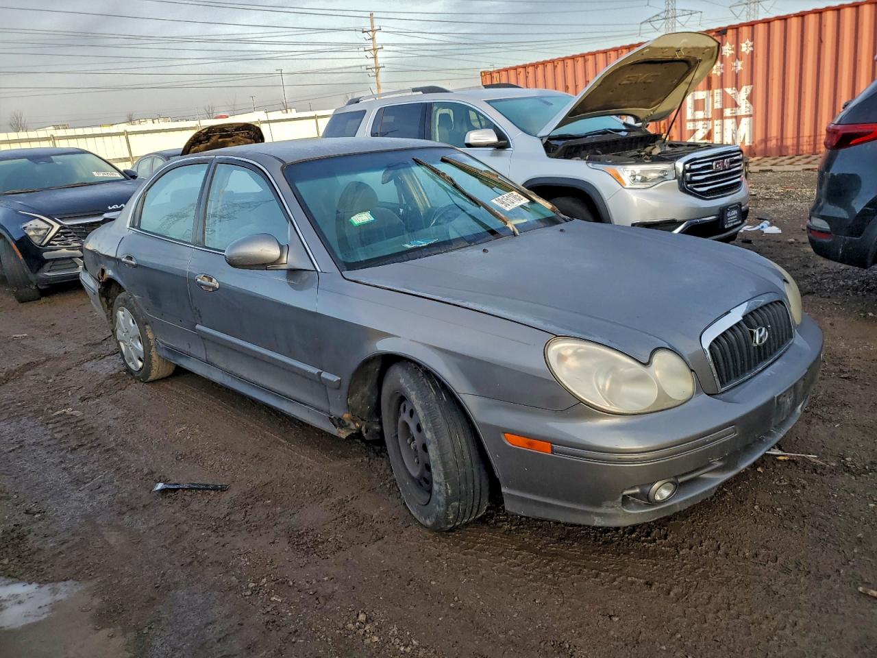 2003 Hyundai Sonata Gl Gray vin: KMHWF25H73A768362