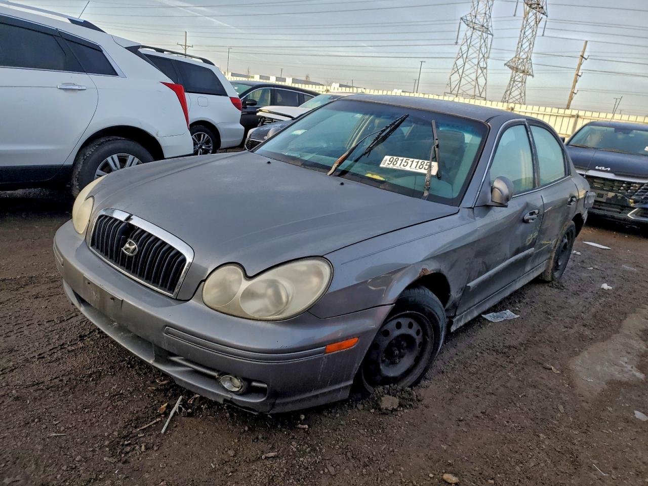 2003 Hyundai Sonata Gl Gray vin: KMHWF25H73A768362