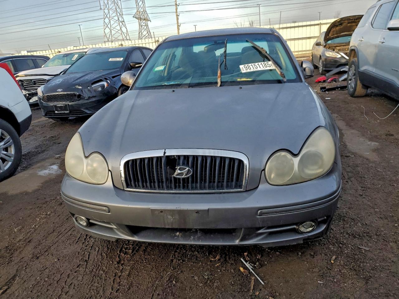 2003 Hyundai Sonata Gl Gray vin: KMHWF25H73A768362