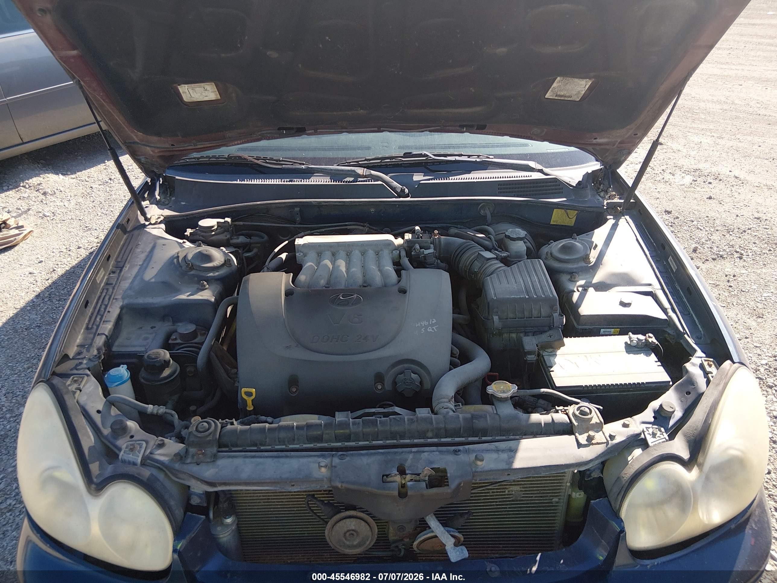 2003 Hyundai Sonata Base W/2.7l V6 Blue vin: KMHWF25H73A896732