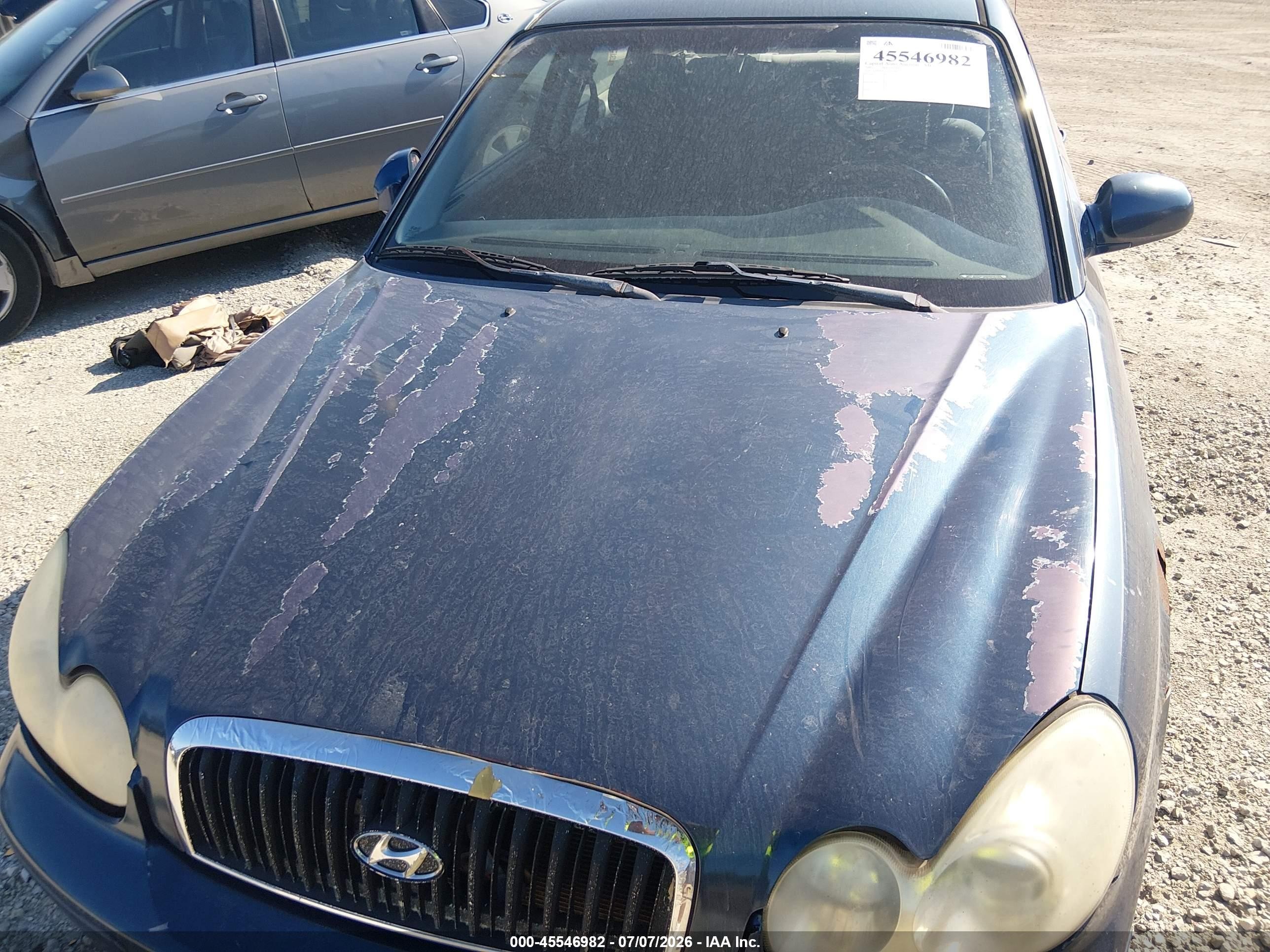2003 Hyundai Sonata Base W/2.7l V6 Blue vin: KMHWF25H73A896732