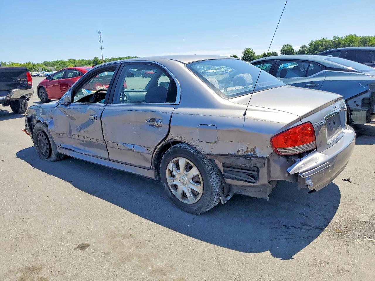 2005 Hyundai Sonata Gl Gray vin: KMHWF25H85A200091