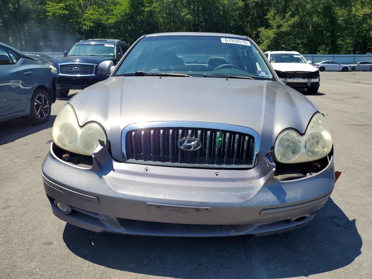2005 Hyundai Sonata Gl Gray vin: KMHWF25H85A200091