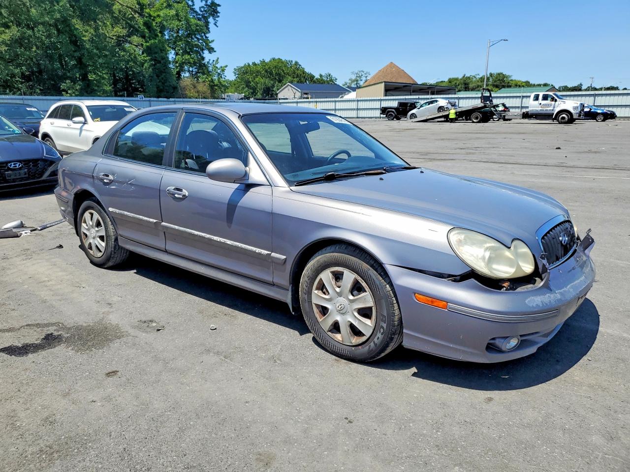 2005 Hyundai Sonata Gl Gray vin: KMHWF25H85A200091